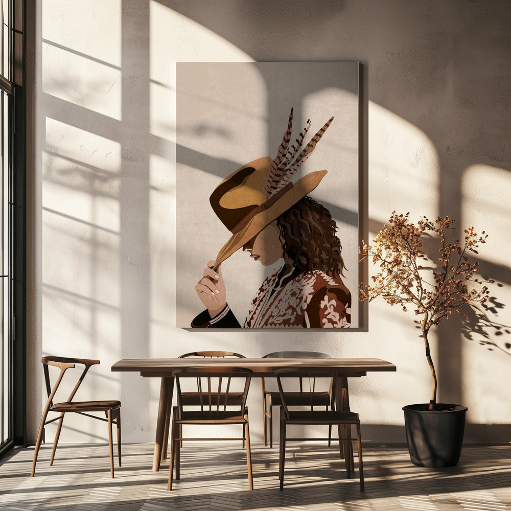 Gevederde elegantie | Canvas