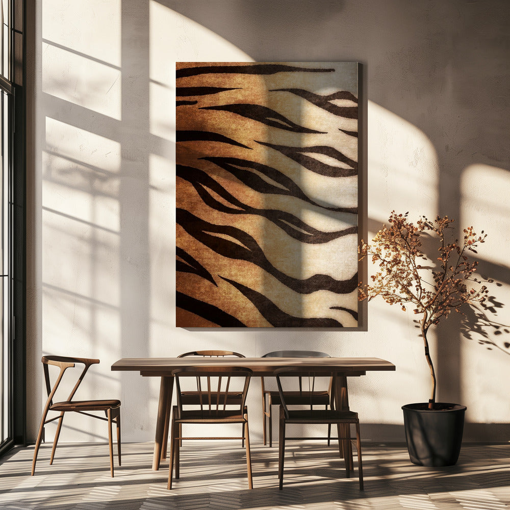Wilde Strepen Flow | Canvas