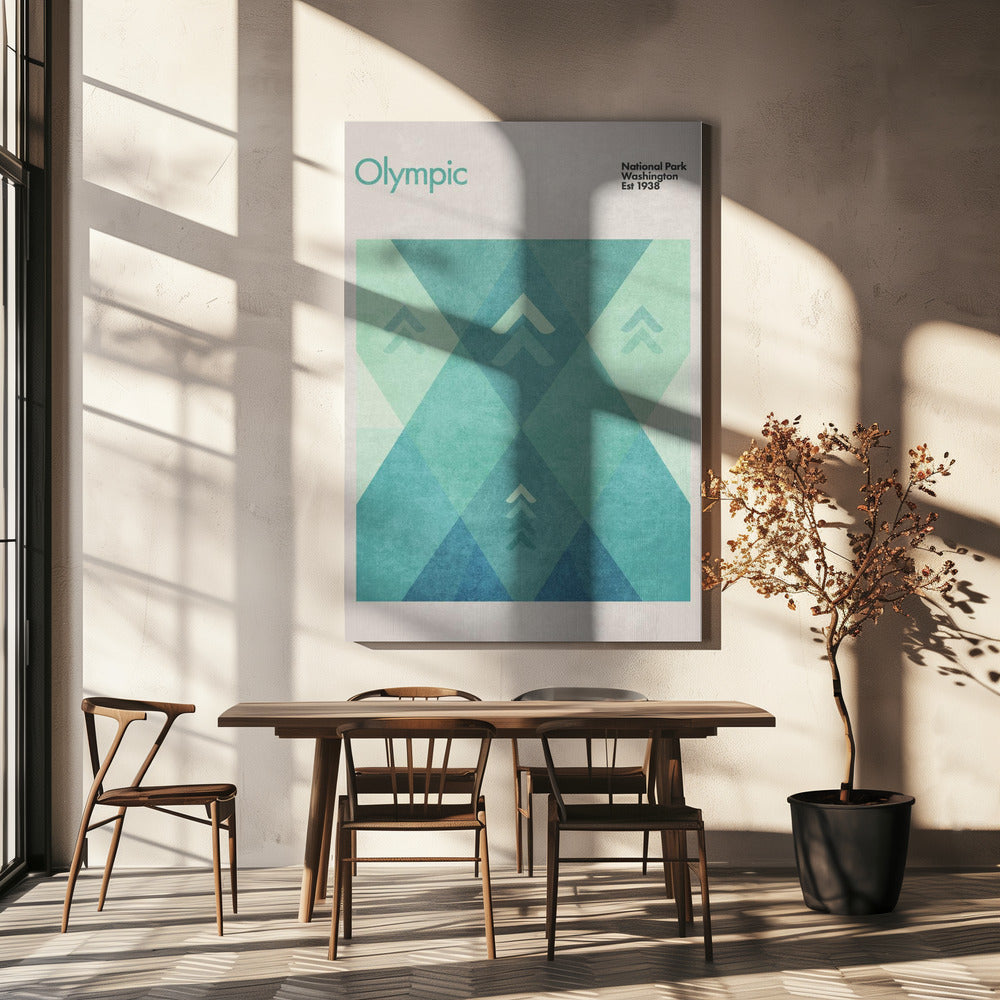 Geometrische pieken | Canvas