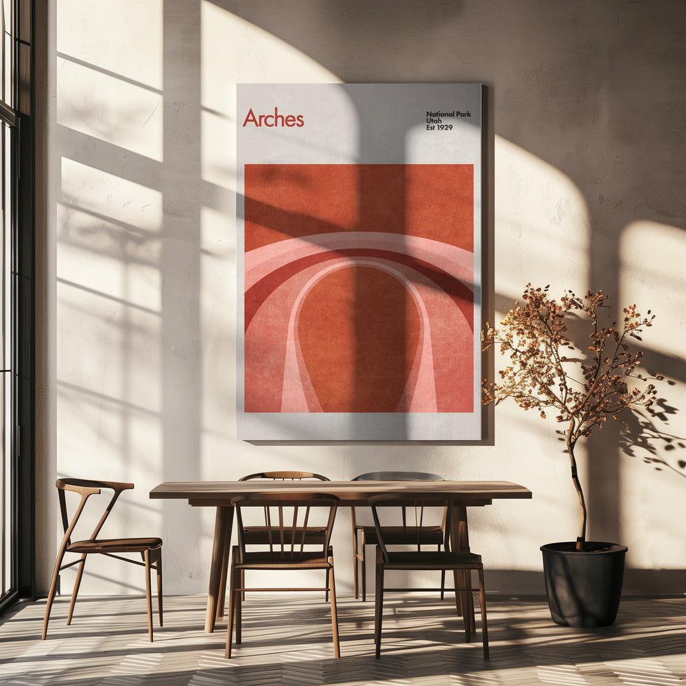 Crimson Curves | Canvas