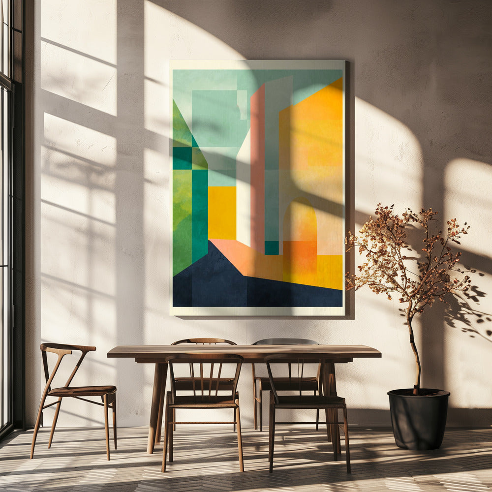 Ruimtes 3 Stad | Canvas