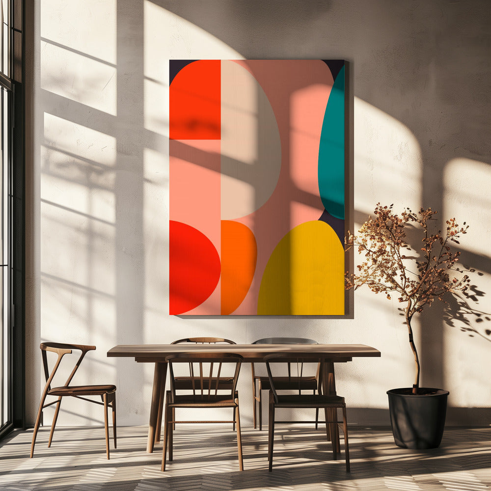 Mid-Century Pastel 14 | Canvas
