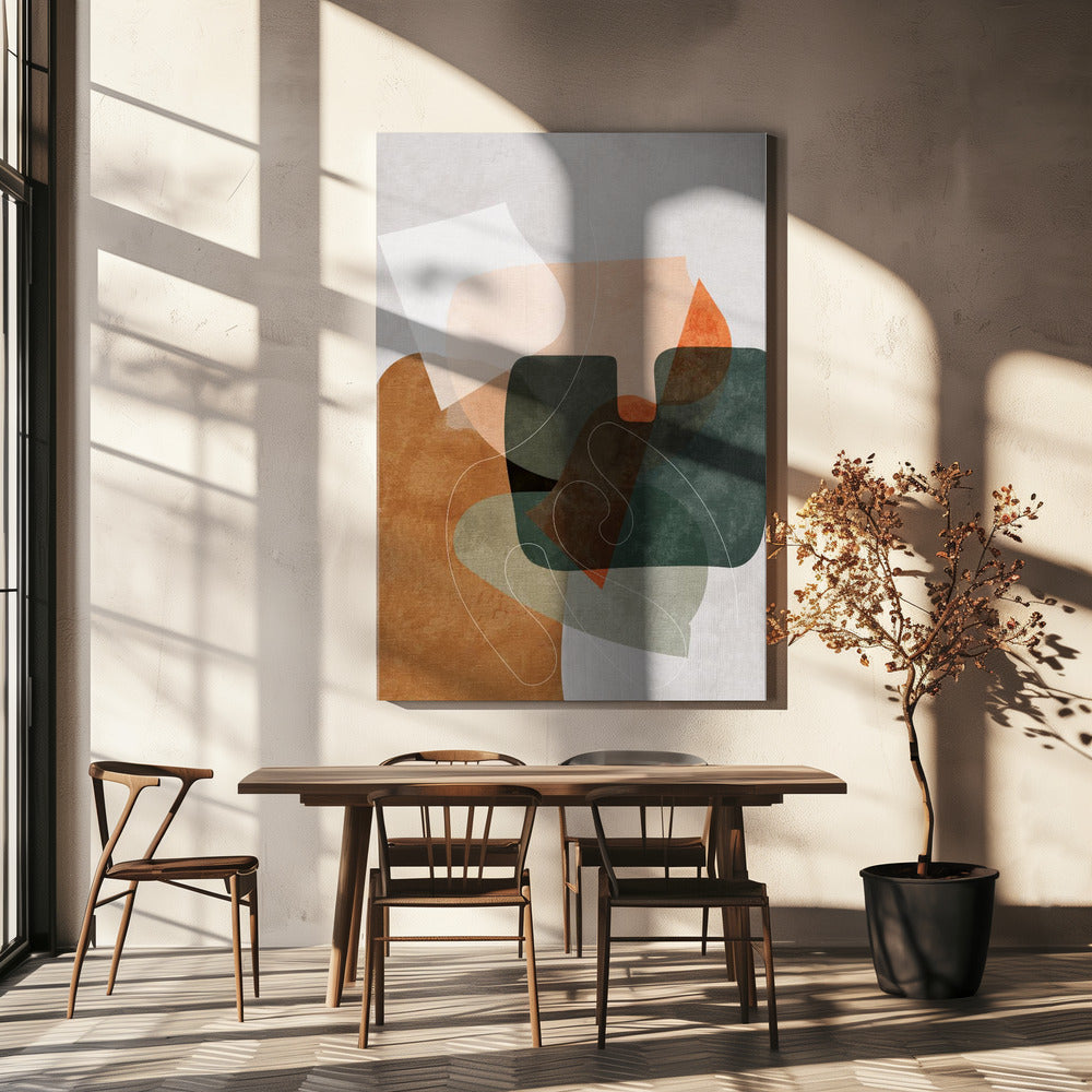 Natuurvriendelijk Terracotta 4 Aquarell Kopie | Canvas