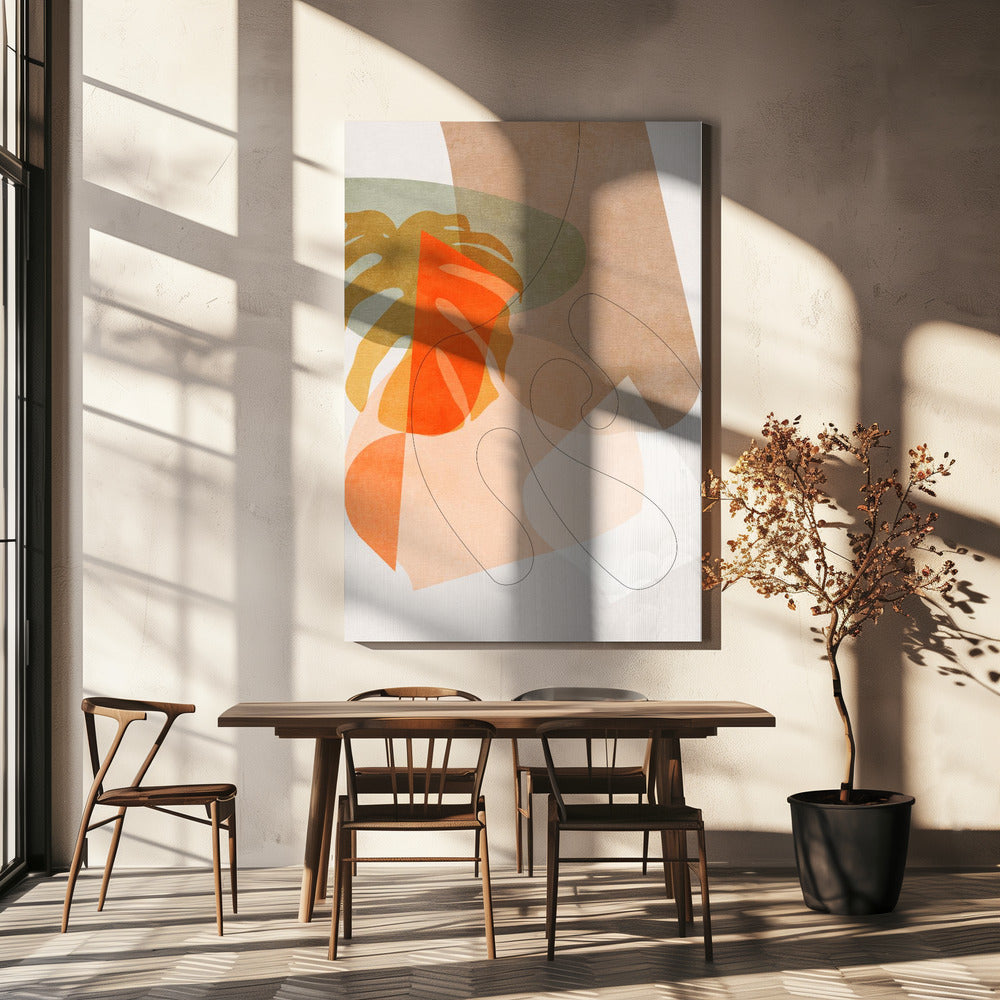 Natuurvriendelijk Terracotta 6 Aquarell Kopie | Canvas