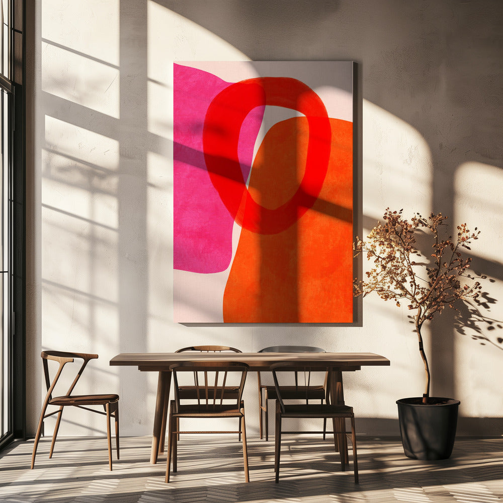 Geschilderde lijnen 5 Kopie | Canvas