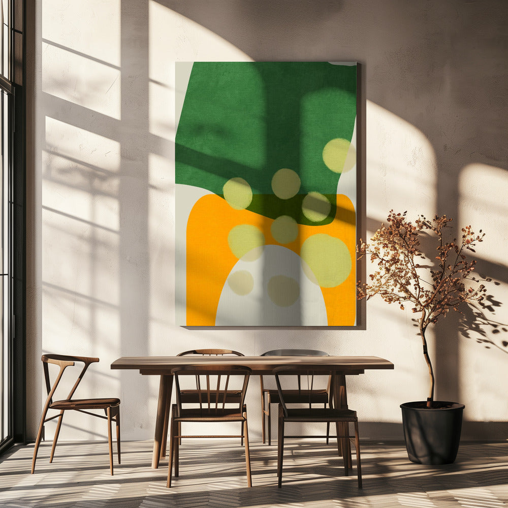 Geschilderde lijnen 9 Kopie | Canvas