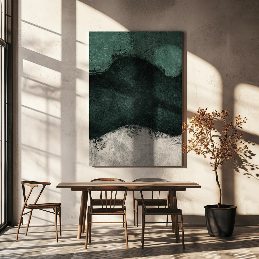 Middernacht Smaragd No2 | Canvas