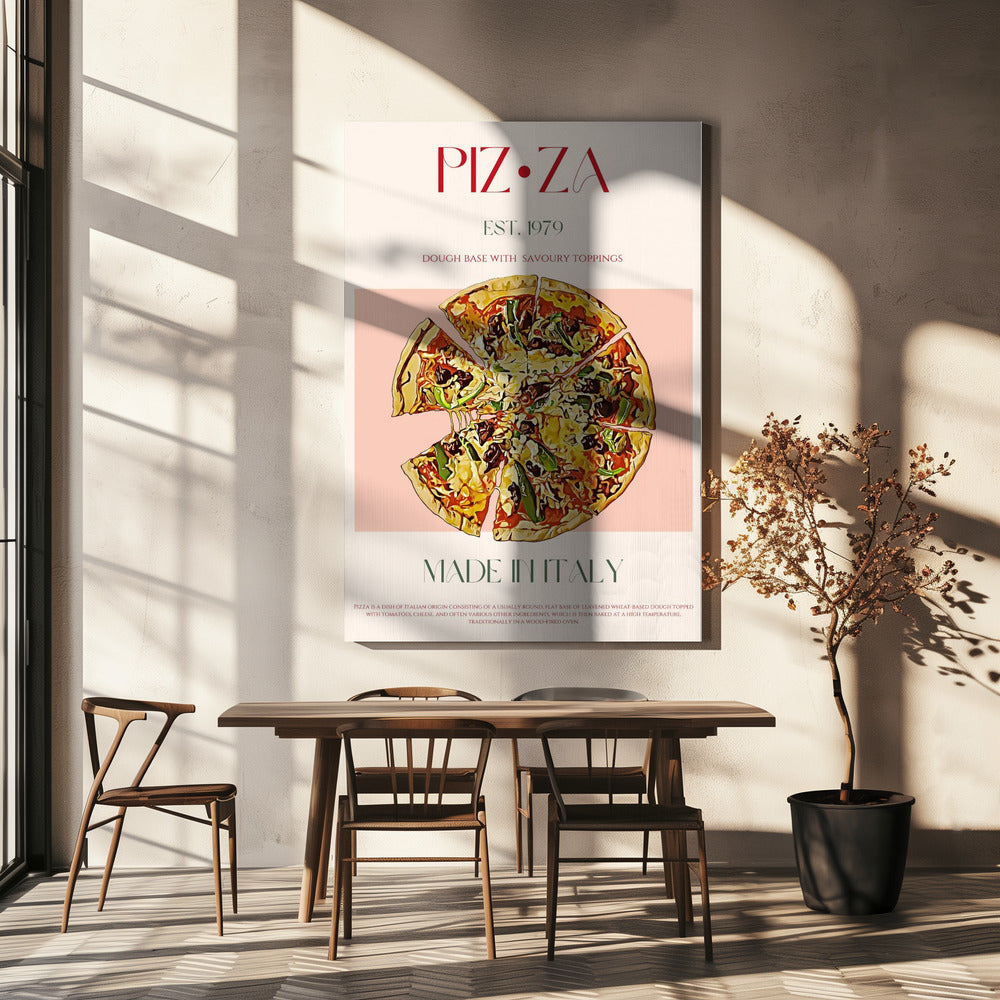 Stuk Italiaanse pizza | Canvas