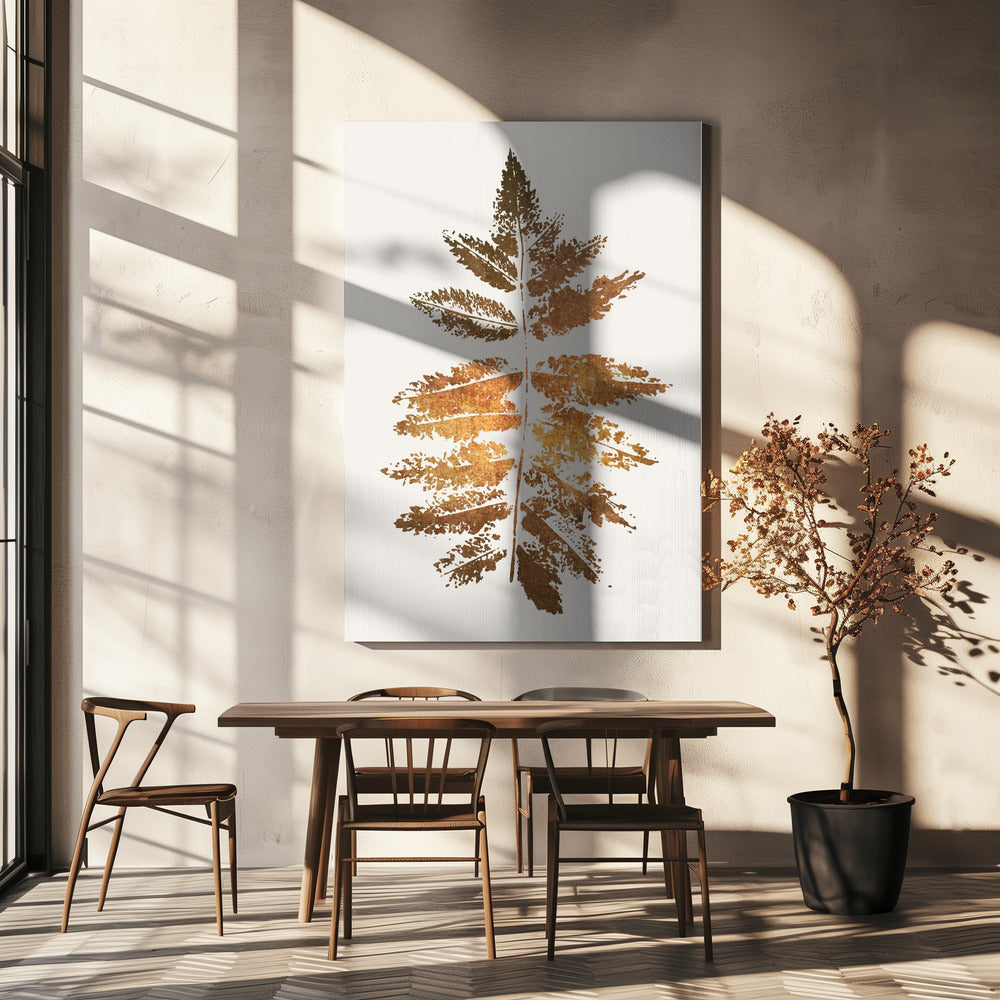 Oak Leaf Print (gold) | Canvas