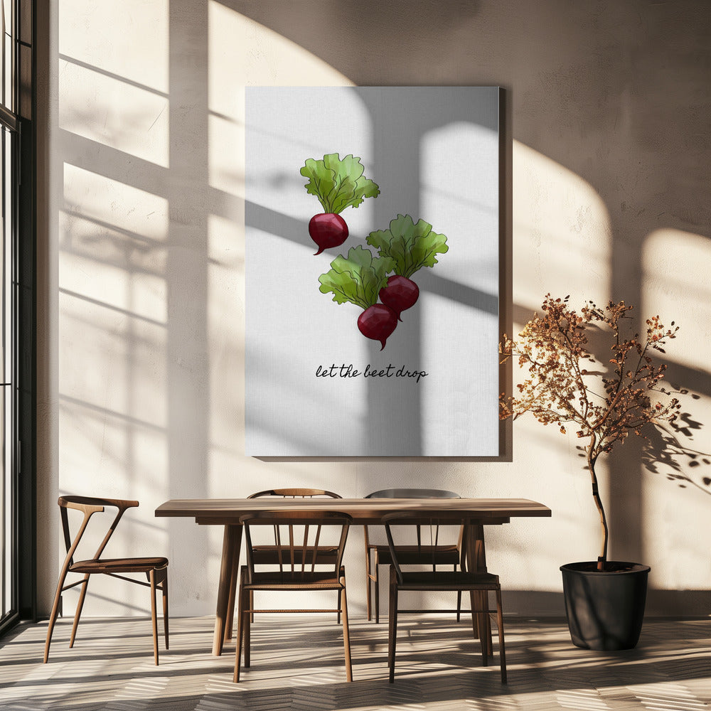 Laat de biet vallen | Canvas