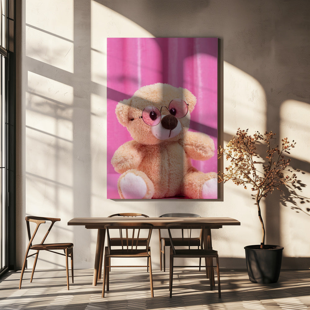 Hippie in roze | Canvas