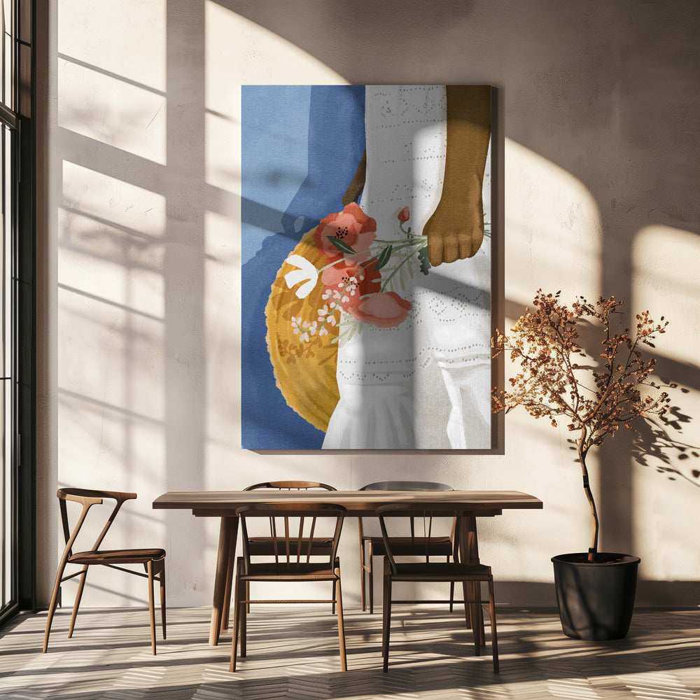 Gevoel van blauw | Canvas