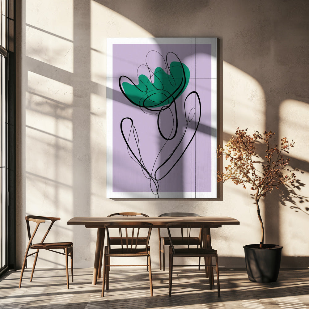 Vloeiende bloemblaadjes | Canvas