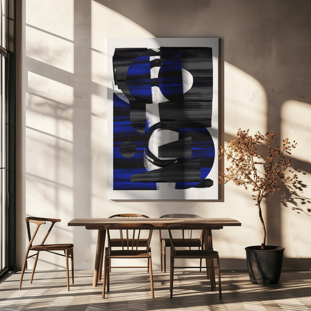 Abstracte streep minimale collage 28 | Canvas