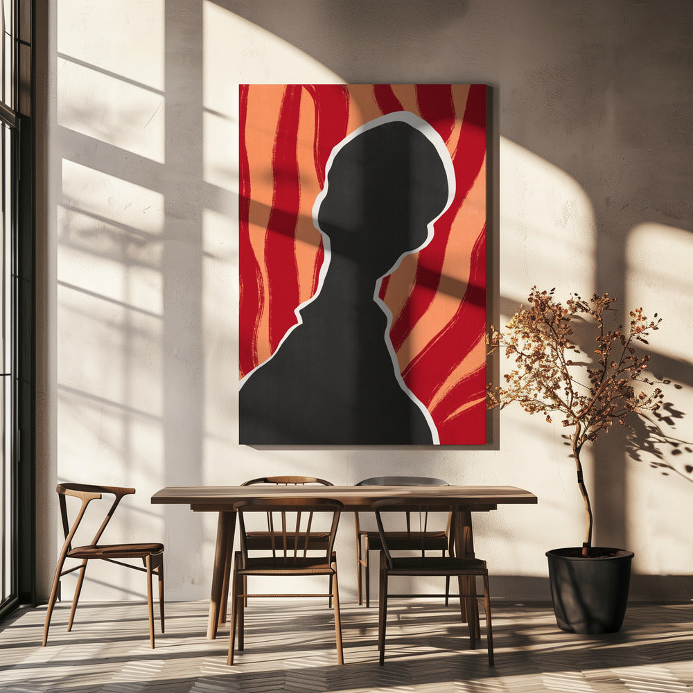 Anoniem portret in hitte | Canvas