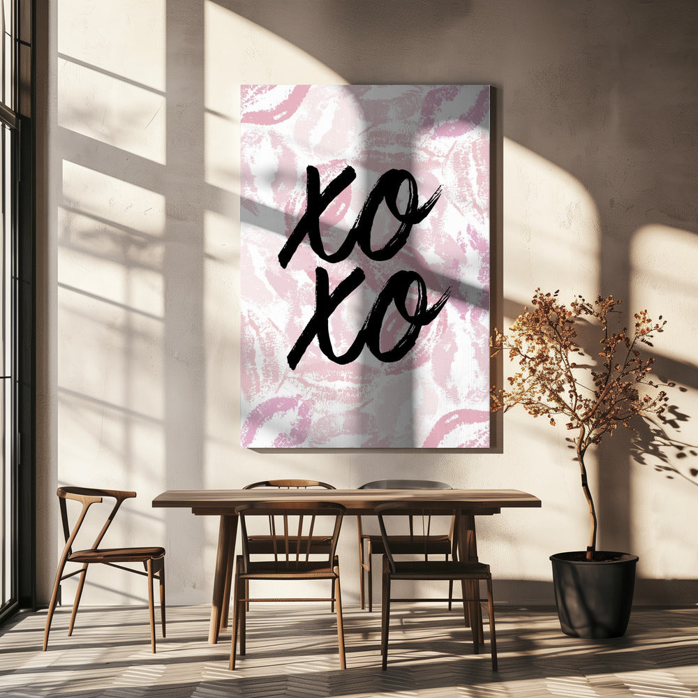 XO Kiss-afdruk | Canvas