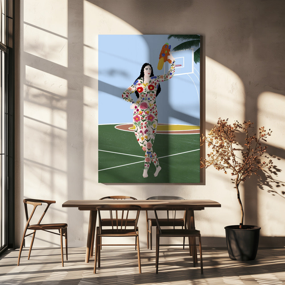 Een jonge dochter van de Hood | Canvas