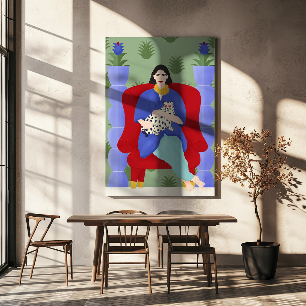 Kattenkoningin | Canvas