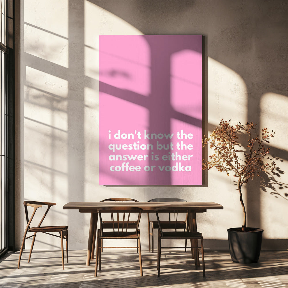 Keuzes op roze | Canvas