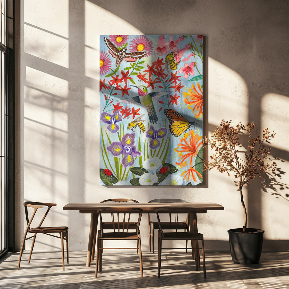 Pollinators and flowers | Canvas