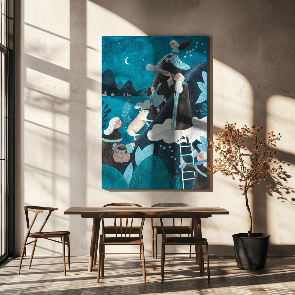 Travel through the night | Canvas