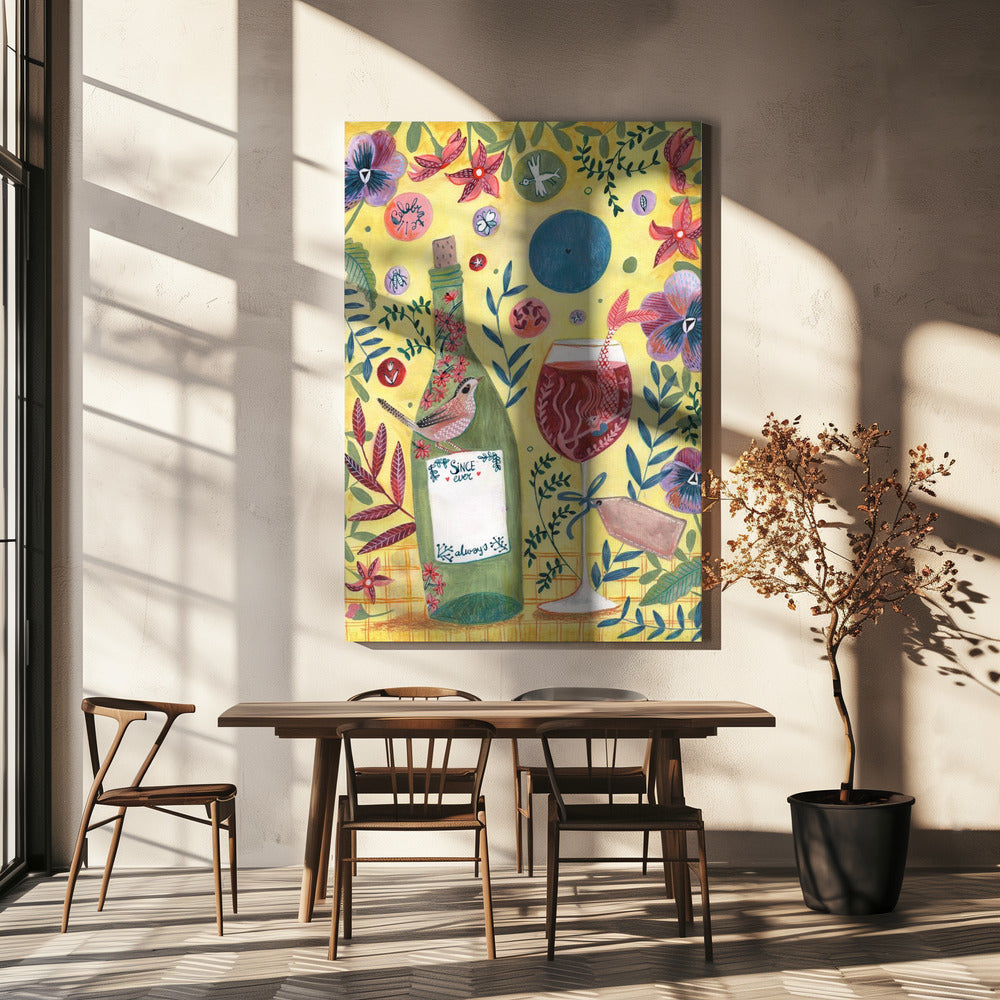 Mermaid Wine | Canvas