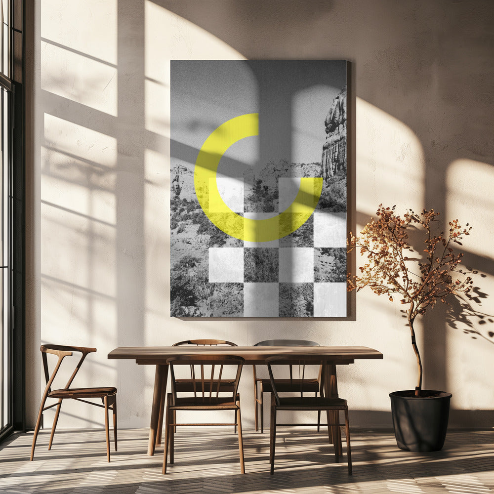 Woestijngeometrie | Canvas