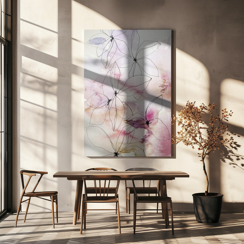 Fluisterblaadjes I | Canvas