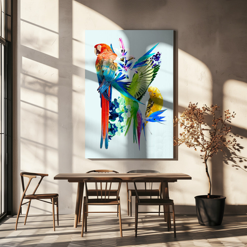 Paradijsvogels I | Canvas