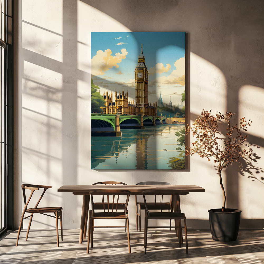 Uitzicht op Londen | Canvas