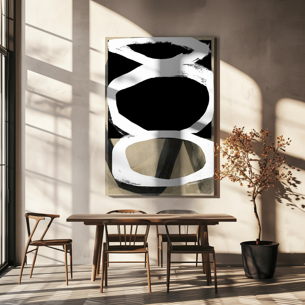 Vet Zwart Op Wit Nr. 4 | Canvas
