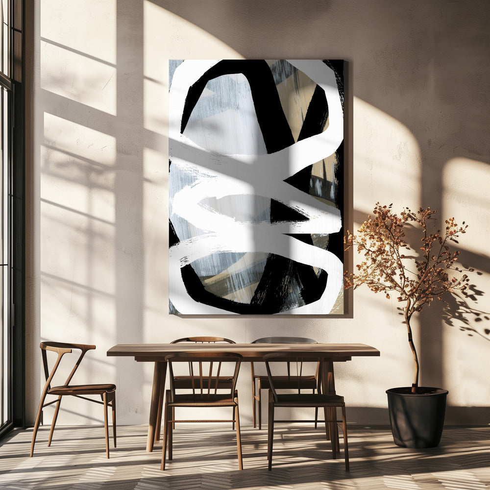 Vet Zwart Op Wit Nr. 3 | Canvas