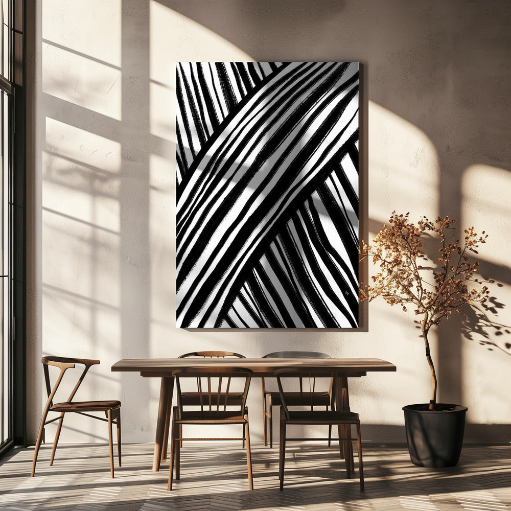 Het pad van Zebra | Canvas