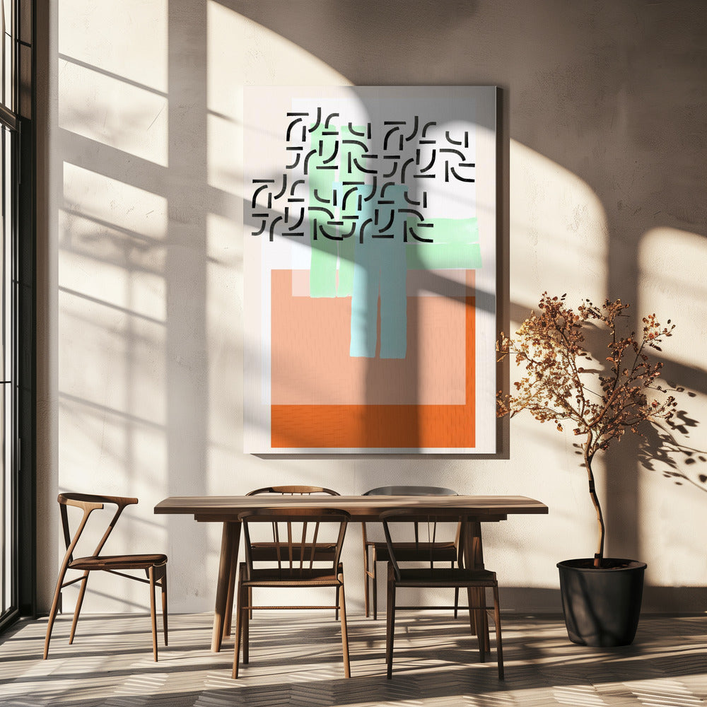 Pastelpatrooncollage 2 | Canvas