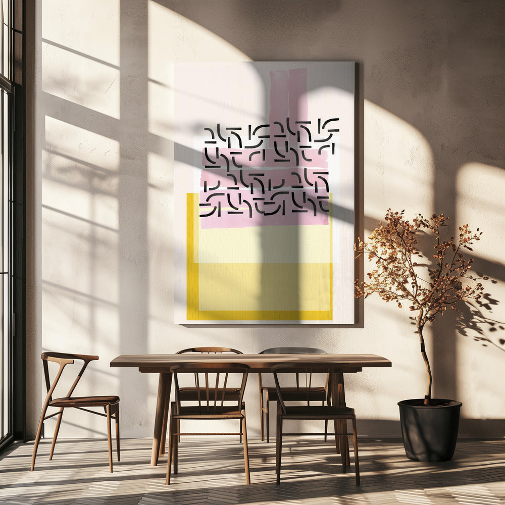 Pastelpatrooncollage 1 | Canvas