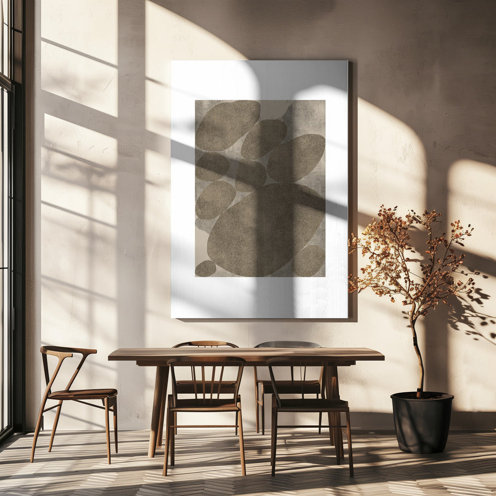 Ovale Sereniteit | Canvas