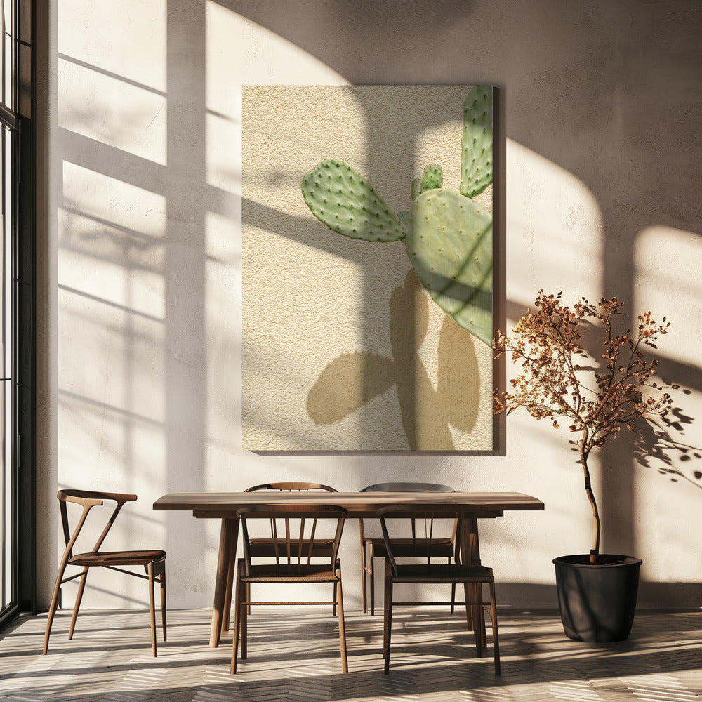 Cactussen Schaduwspel | Canvas