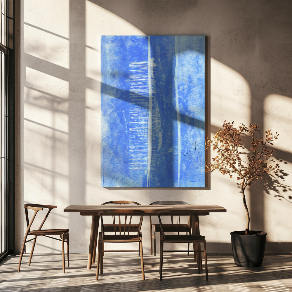 Vertical White Line Accents | Canvas