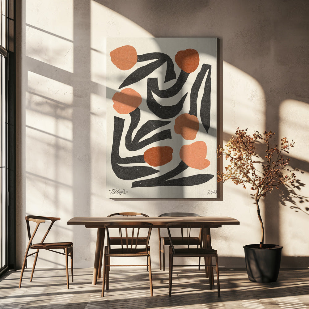 Moderne Bloem 03 | Canvas