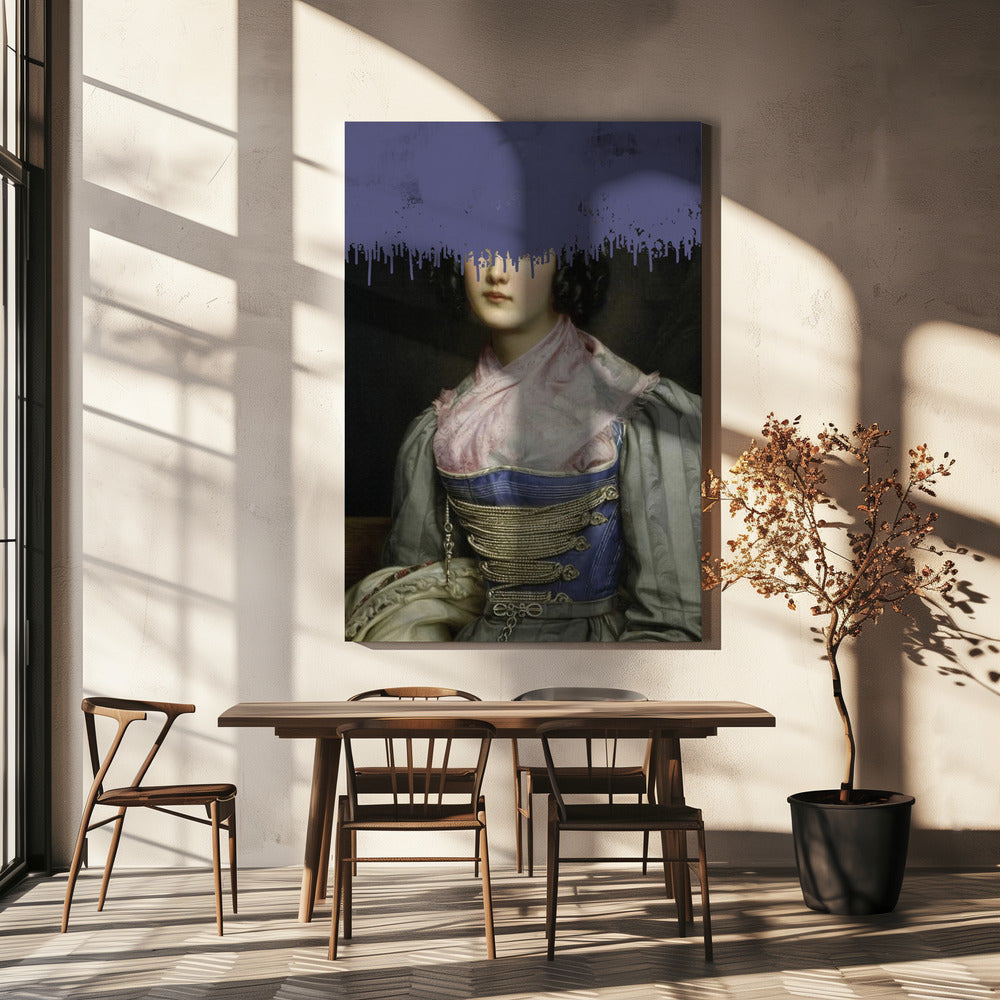 Portrait of Vintage Woman Collage | Canvas