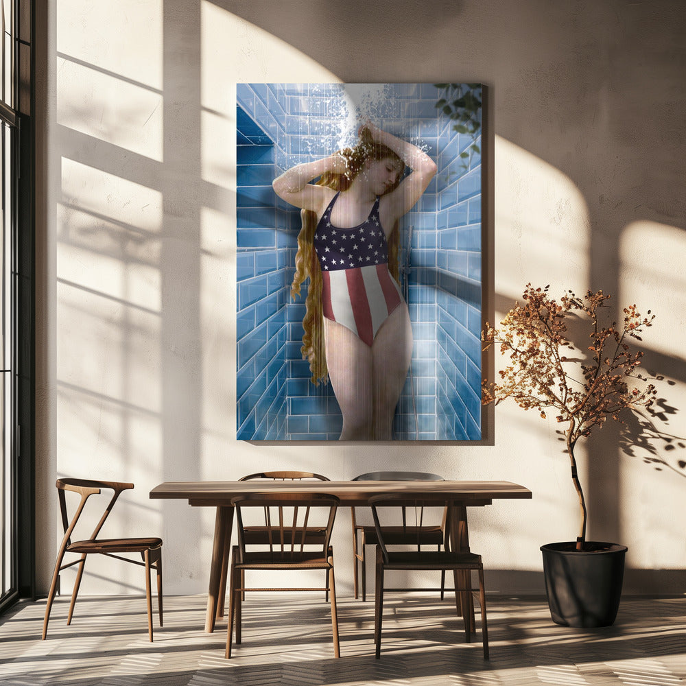 Schoonheid onder de douche | Canvas