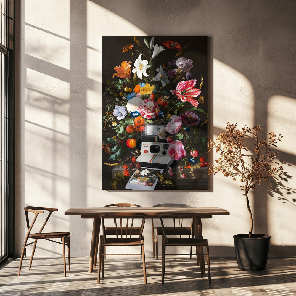 Bloemen Instant Foto | Canvas
