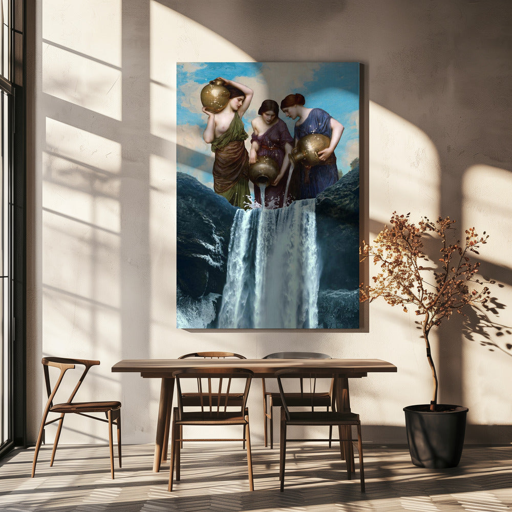 Magische waterval | Canvas