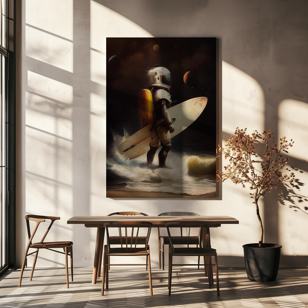 Mijn Space Surfing Dag | Canvas