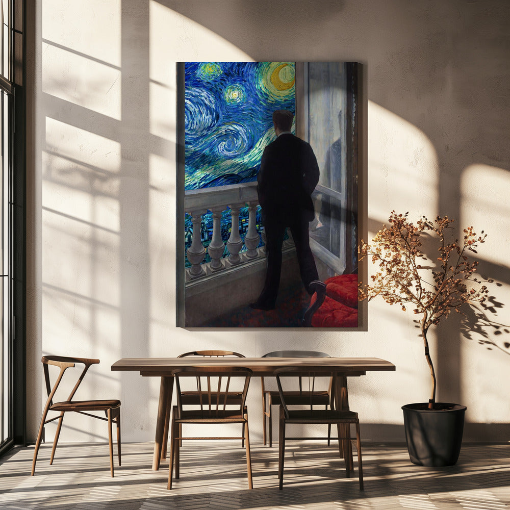 Sterrennachtzicht | Canvas