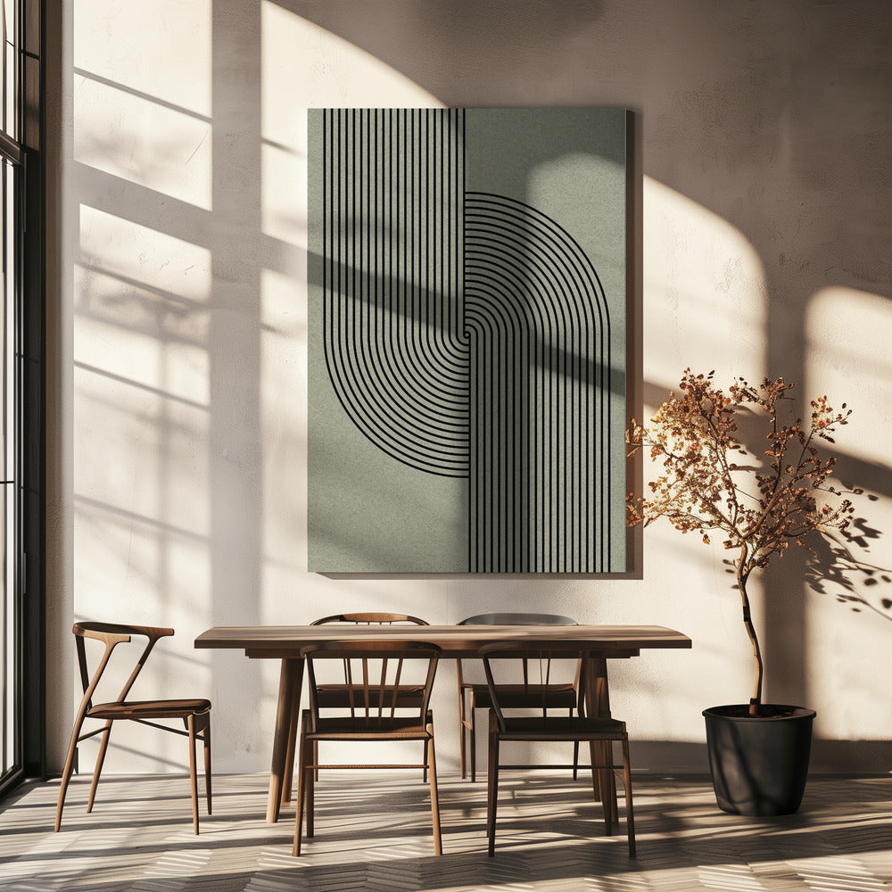 Curved Symmetry | Canvas
