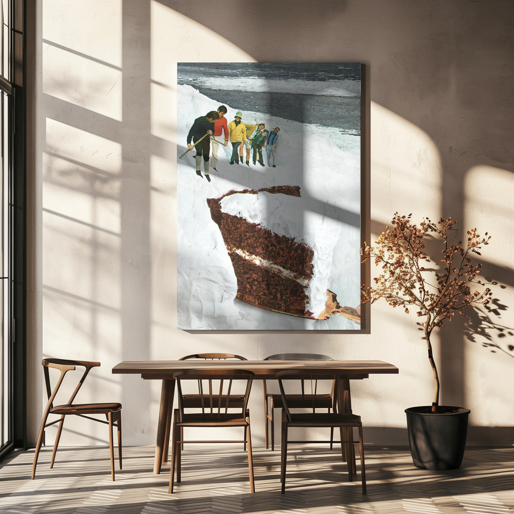 Gletsjerkalftaart - Dessert Sneeuwberg | Canvas