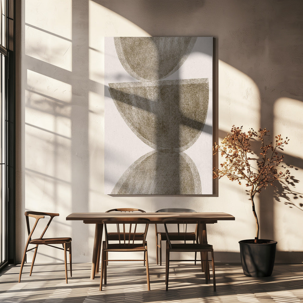 Gebogen reflecties | Canvas
