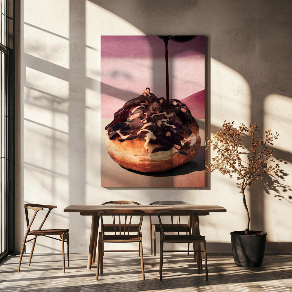 Surrealistische decadente donut | Canvas