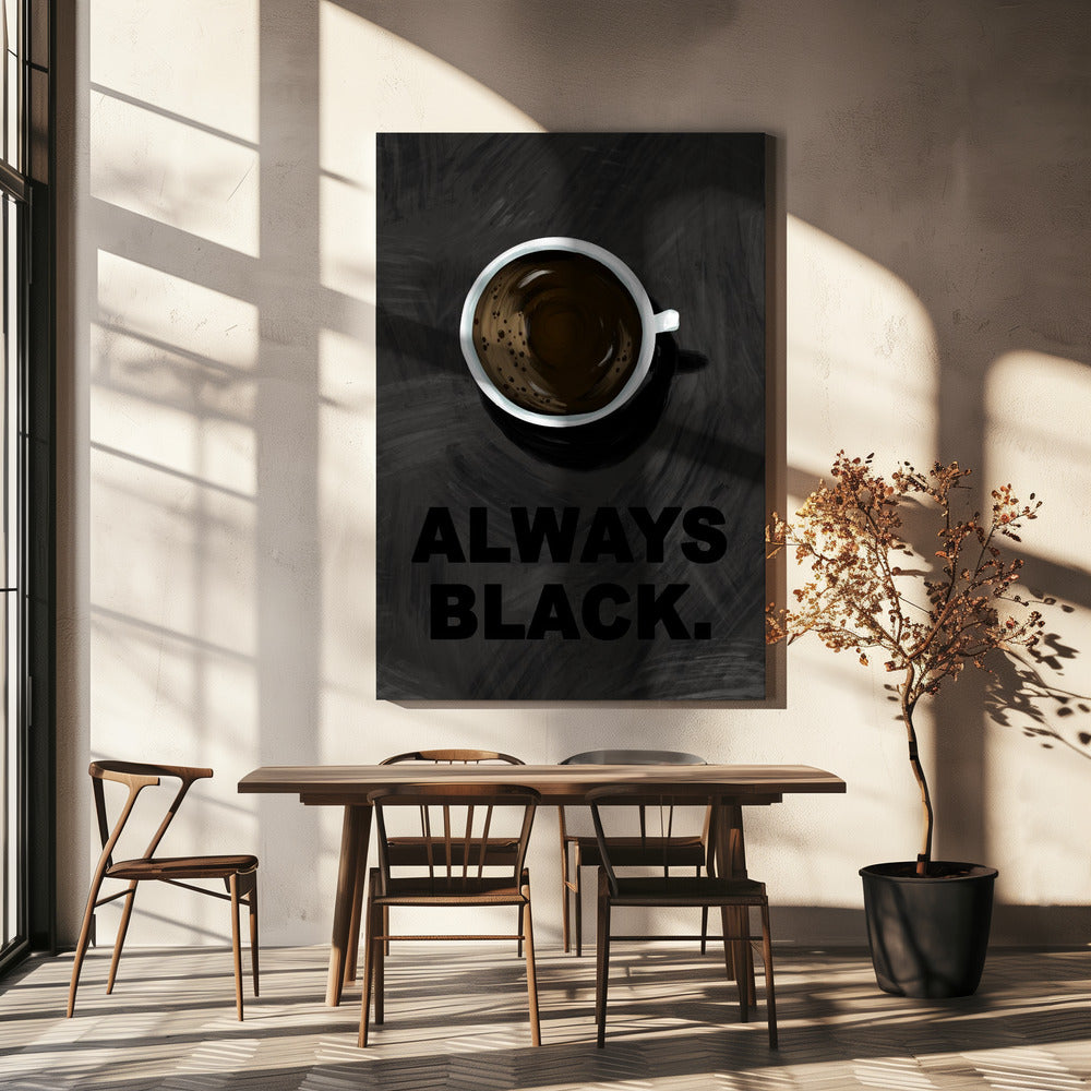 Zwarte koffie | Canvas